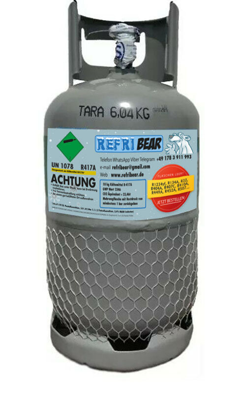 R417A 10kg in Eigentumsflasche Mehrweg Stahl